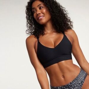 CALIA by Carrie Underwood Black Bikini Top